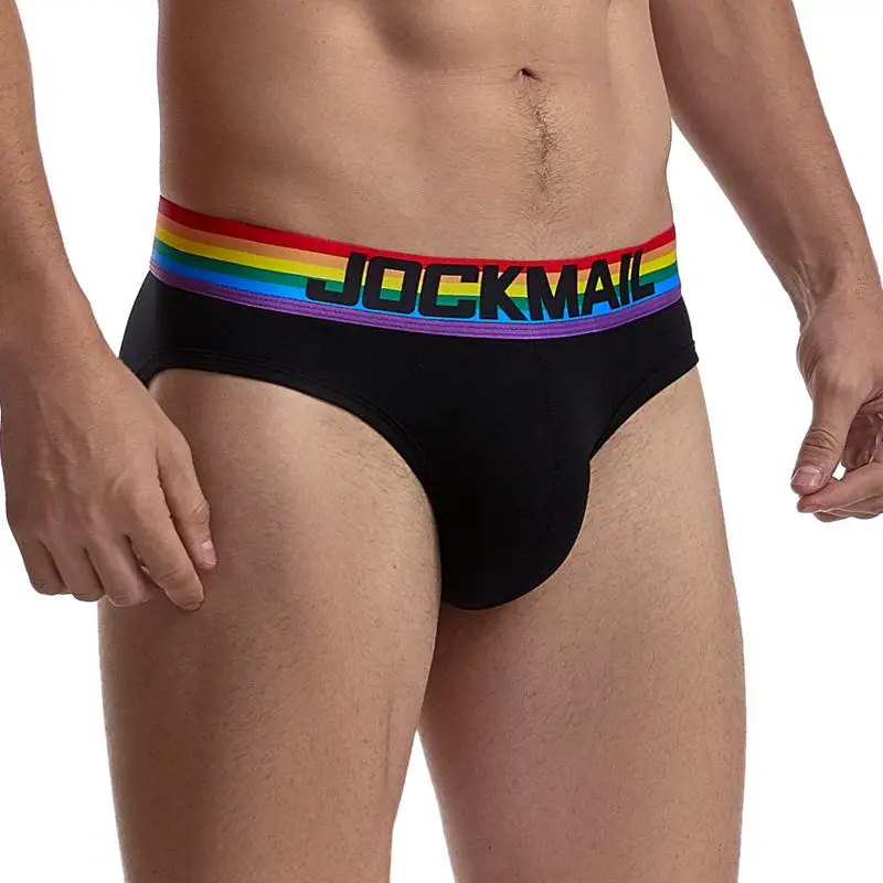 Sexy Men Underwear Breathable Mens Briefs Underpants Modal Comfortable Cueca Gay Calzoncillos Slips Hombre Rainbow Male Panties