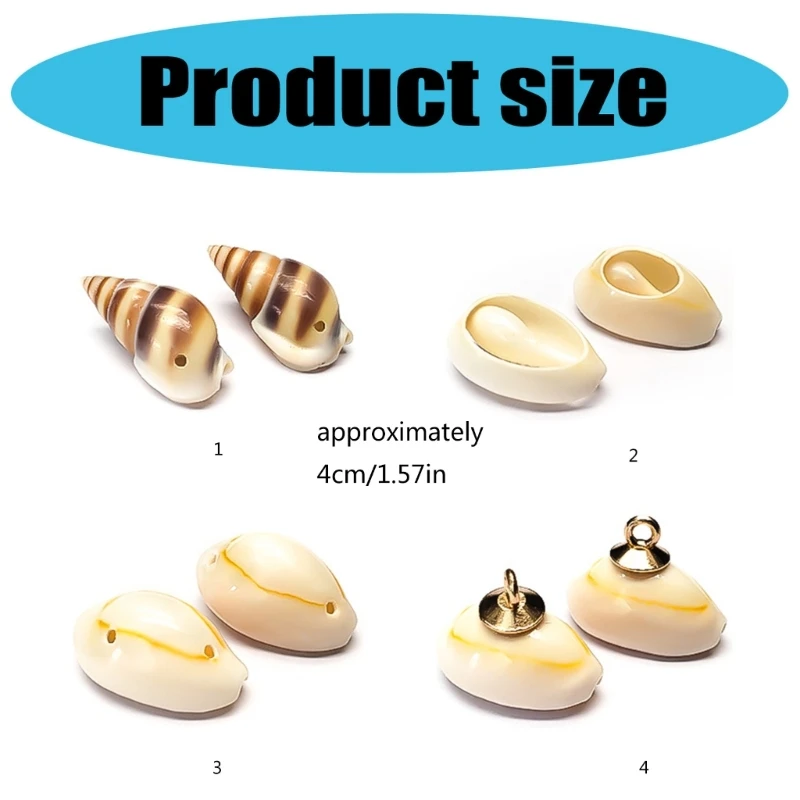 652f 10pcs Natural Conch Shell Cloton