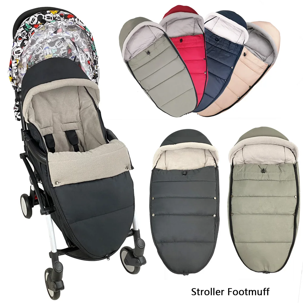 Universal Baby Stroller Accessories Sleep Bag Sock Bilateral Zipper Windproof Warm Sleepsack Pushchair Footmuff For Babyyoya