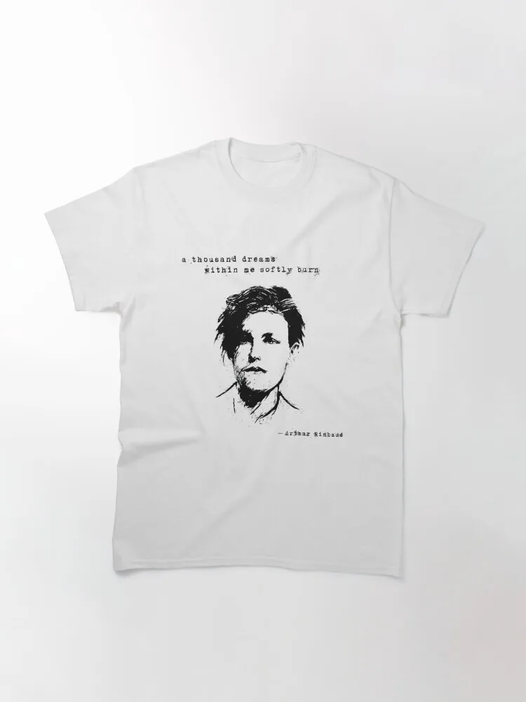 Arthur Rimbaud Classic T-Shirt  Hip Hop Loose Cotton T-Shirts  Fashion Trend T-Shirt