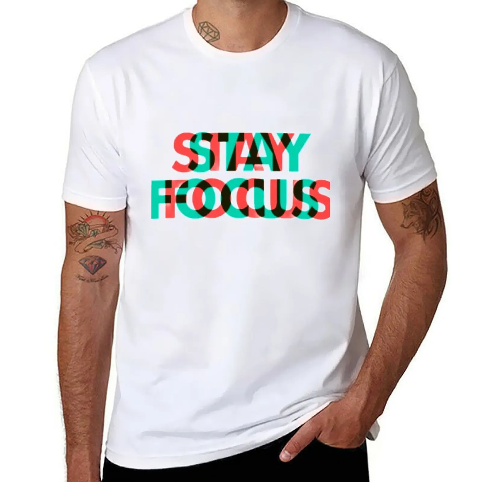 

Stay Focus T-Shirt t shirts for man cotton funny man t shirts high quality luxury brand T-Shirt