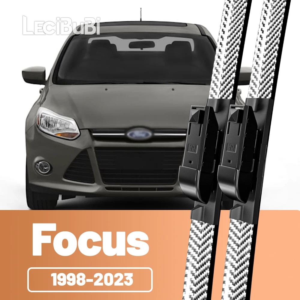 2 stücke Frontscheibe Scheibenwischerblätter Carbon Faser Scheibenwischer Für Ford Focus 2 3 4 MK1 MK2 MK3 MK4 1998-2023 2010 2011 2018