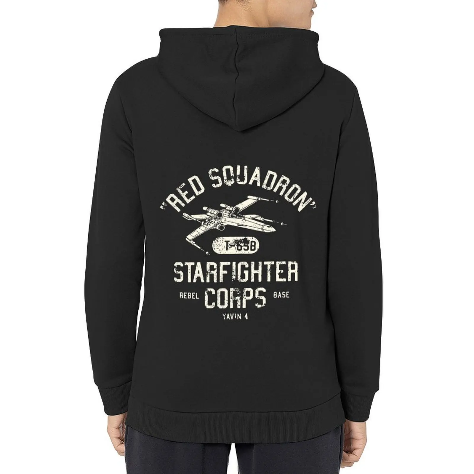 

red squadron starfighter corps gun Hoodie men wear men's winter sweater korean style clothes men clothing men's hoodies