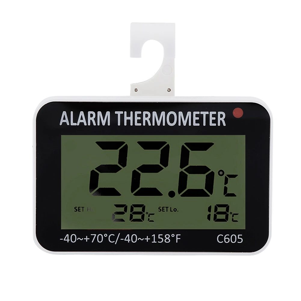 Fridge Thermometer Refrigerator Thermometer Automatic Alarm Digital LCD  Temperature Warning for Temperature Displaying