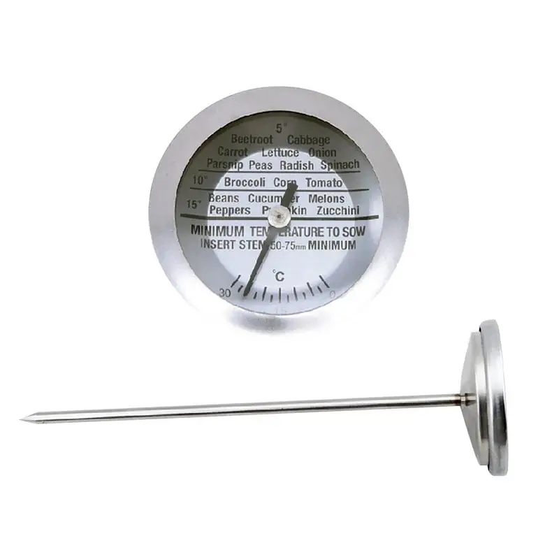 

Soil Temperature Gauge Waterproof Compost Thermometers With Probe Indoor Outdoor Gardening Accessories