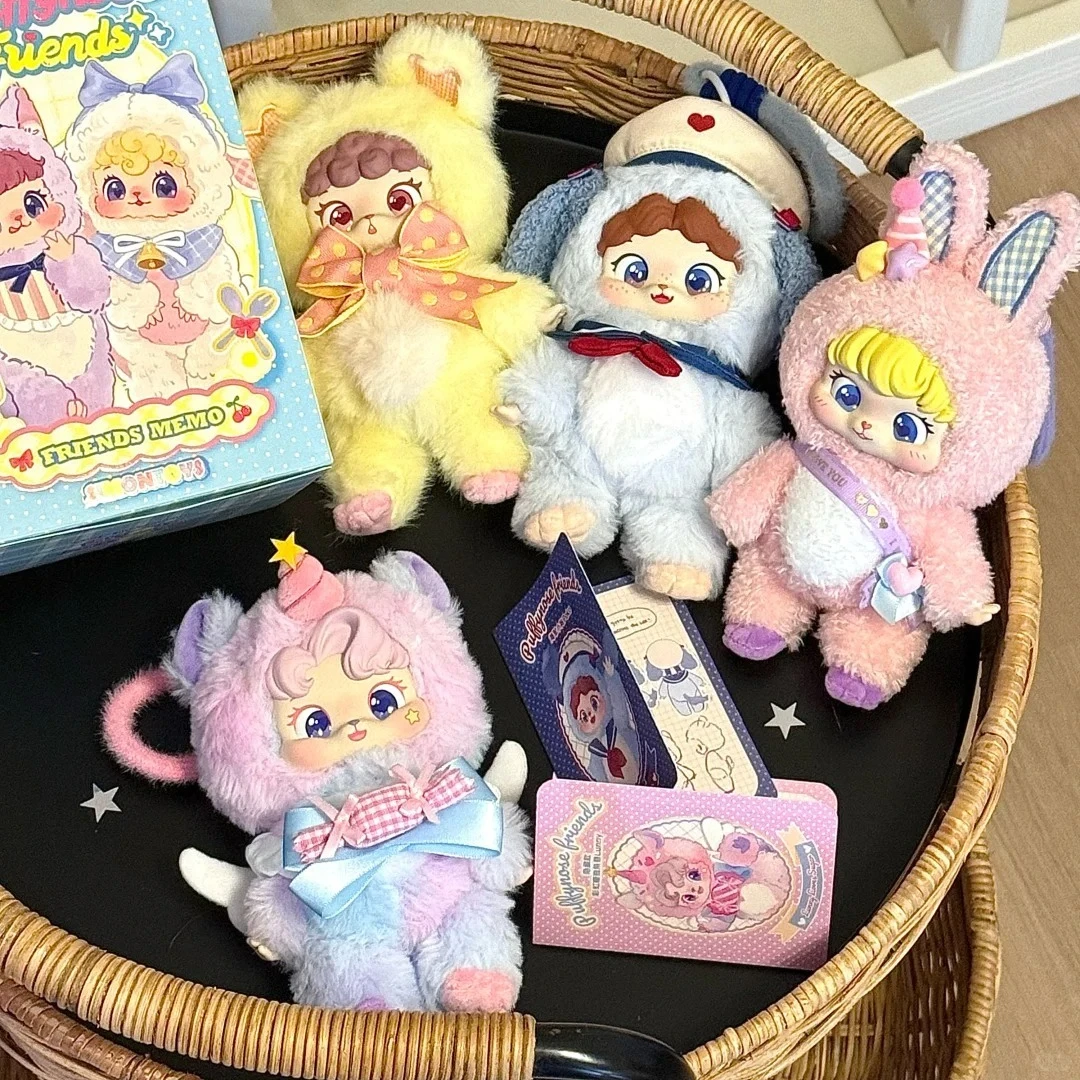 

Puffynose Friends Memo Series Plush Doll Blind Box Trendy Surprise Toy Gift Cute Play Pendant Keychain Ornament Mysterious Box