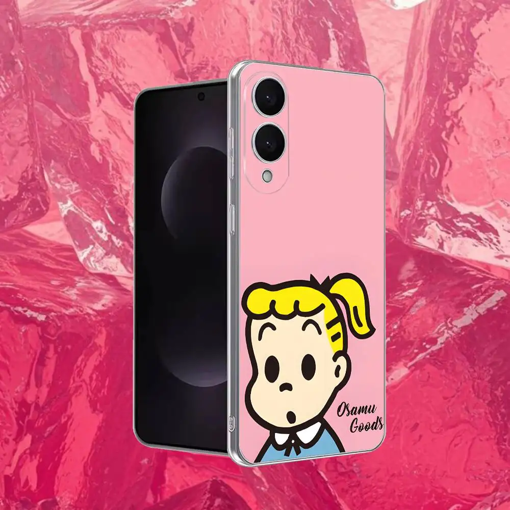 Urocze etui na telefon O-Osamu H-Harada do Samsunga S30,23,21,22,20, FE,Lite,S10,9,8,7 Plus Note20ultra, przezroczyste, miękkie.