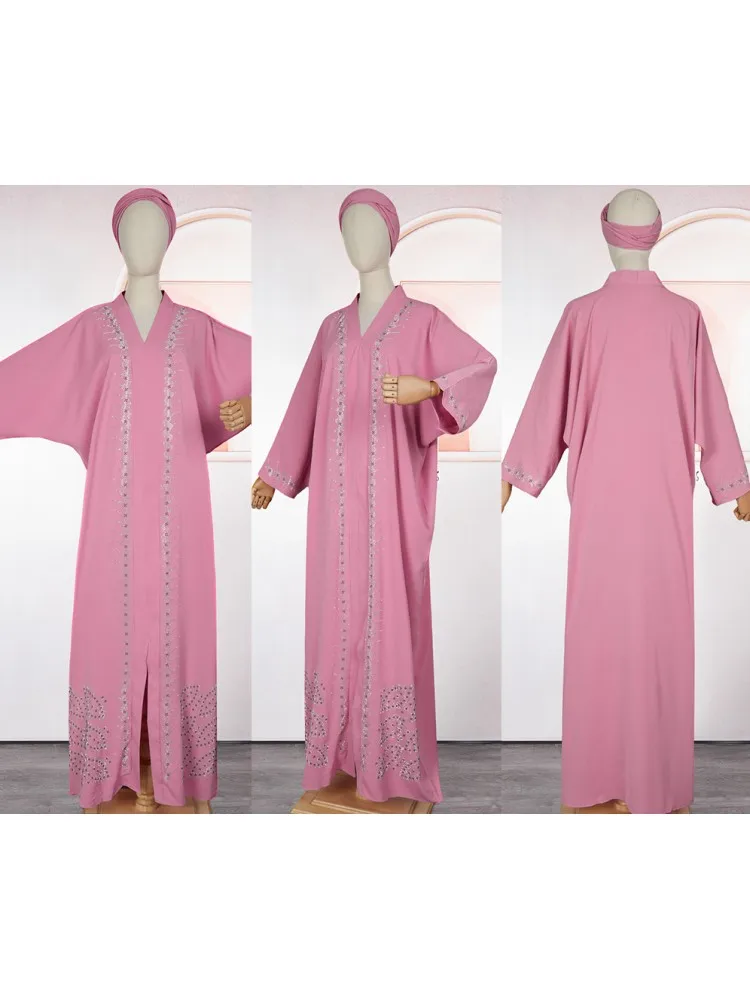 Abaya untuk wanita Dubai mewah 2025 Afrika Muslim gaun mode Kaftan Marocain gaun pesta malam Boubou jubah djellas Femme