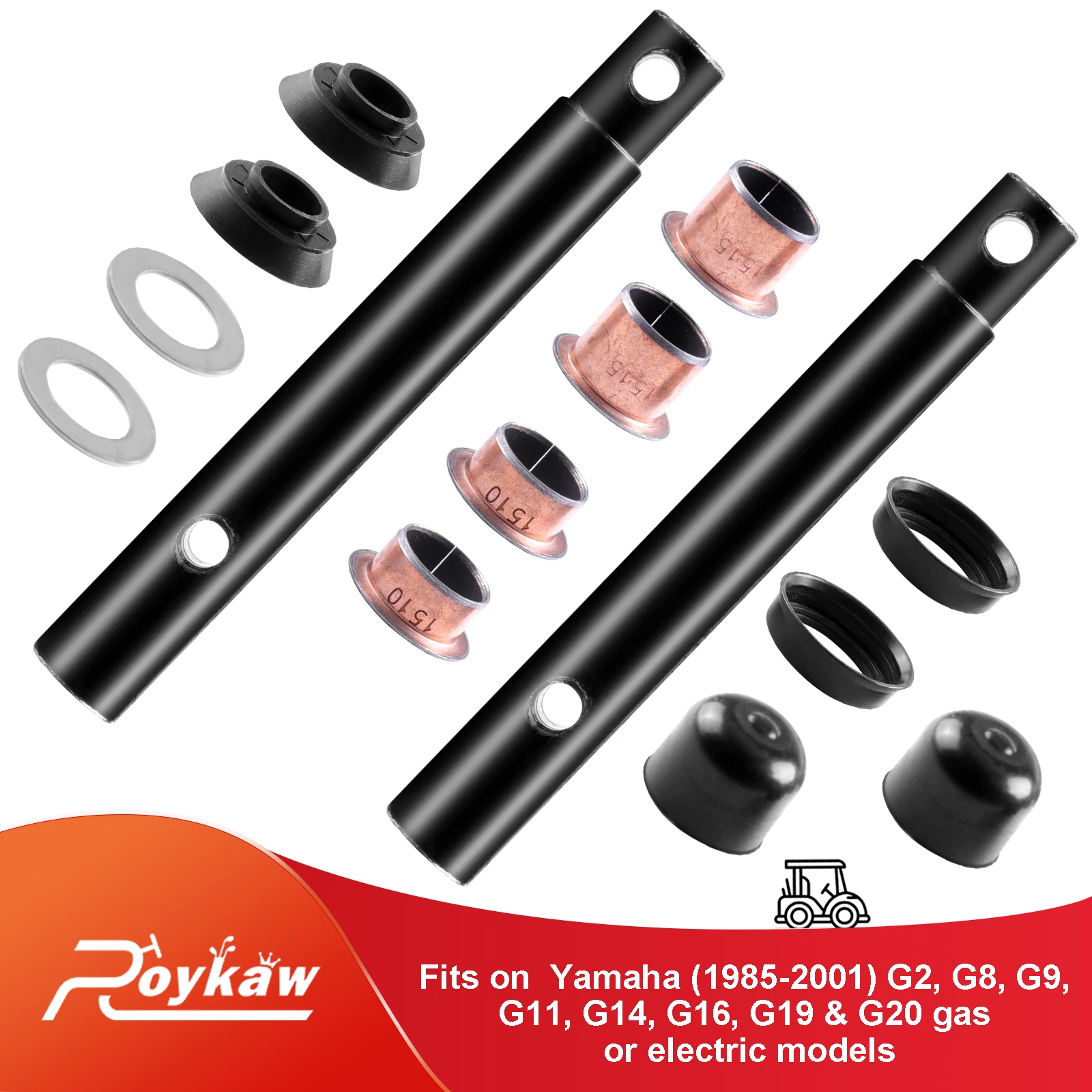 Roykaw Kingpin e boccola adatti per Yamaha G2/G8/G9/G11/G14/G16/G19/G20, OEM # J55-F3516-00 90384-15826 90201-156J2 J38-23527-00