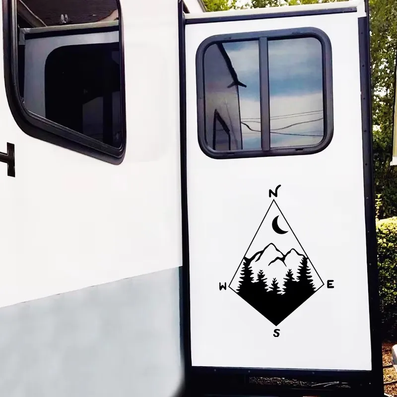 Nature's Compass شارات الفينيل استكشاف مغامرة التخييم سيارة ملصق الكمبيوتر المحمول زجاجة ماء الفن ملصق الديكور