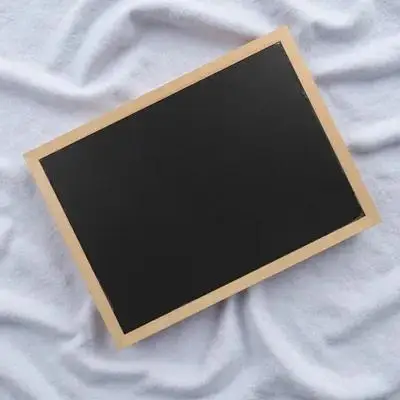 

1Set Rustic Chalkboard Wooden Bulletin Board Small Tabletop Blackboard for Messages Decorative Sign Home Supply