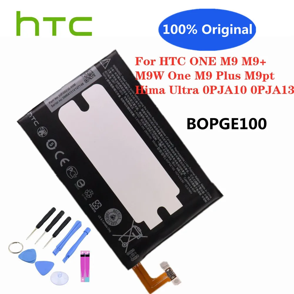 

New 100% Original 2840mAh BOPGE100 Battery For HTC ONE M9 M9+ M9W One M9 Plus M9pt Hima Ultra 0PJA10 0PJA13 Replacement Battery