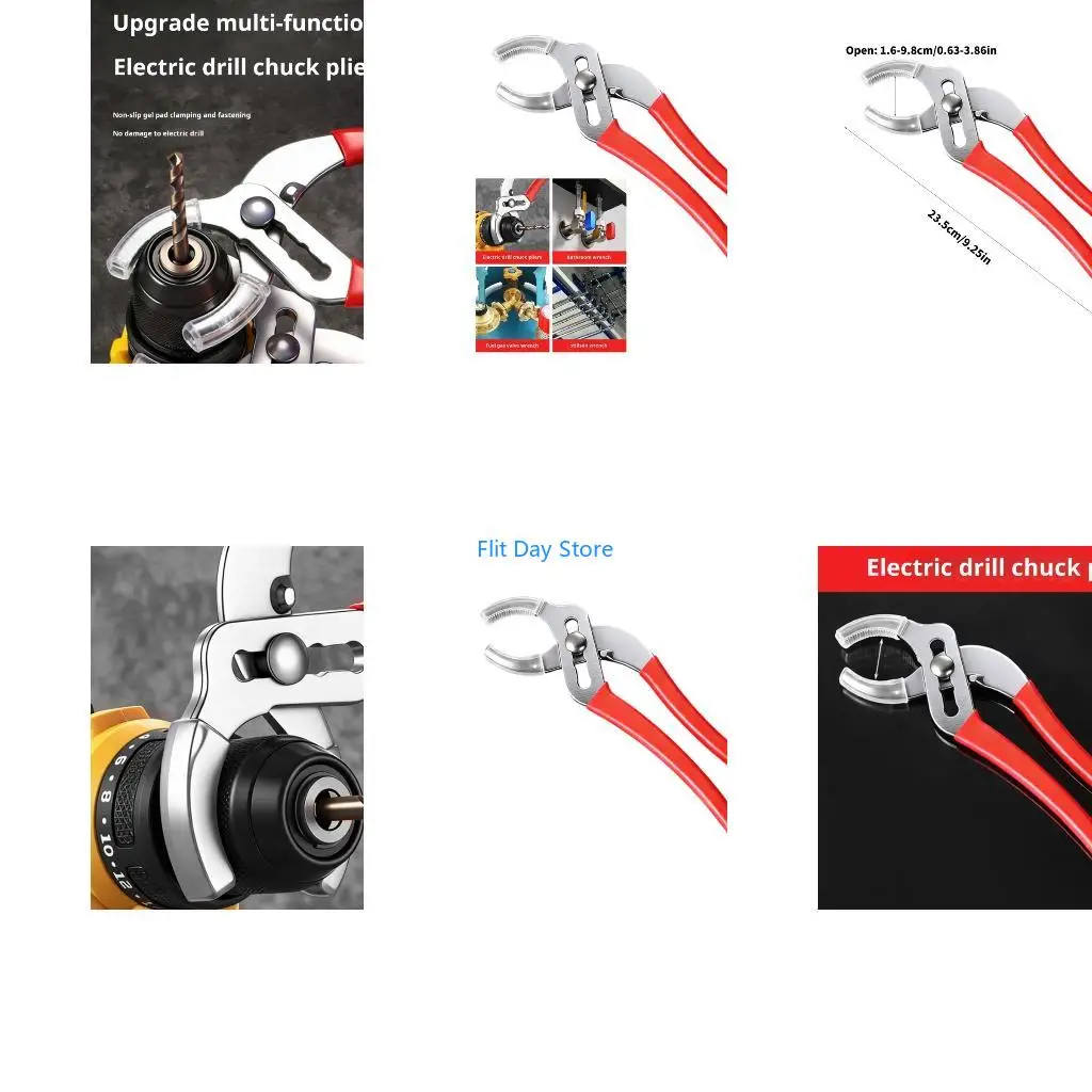 F92C Adjustable Steel Pipes Wrench 235mm With Nonslip Grip For Plumbing And DIY Projects