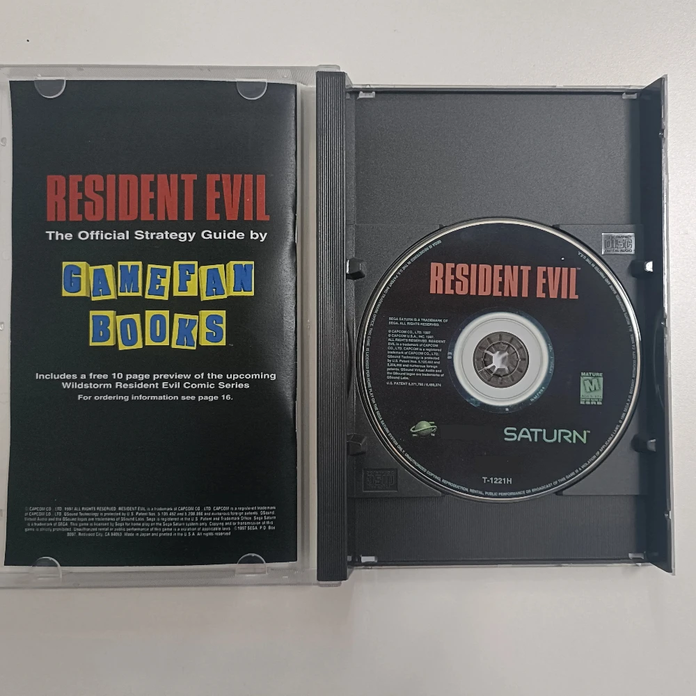 Saturn Copy Disc Game Resident evil With Manual Unlock SS Console Game Optical Drive Retro Video Direct Reading Game