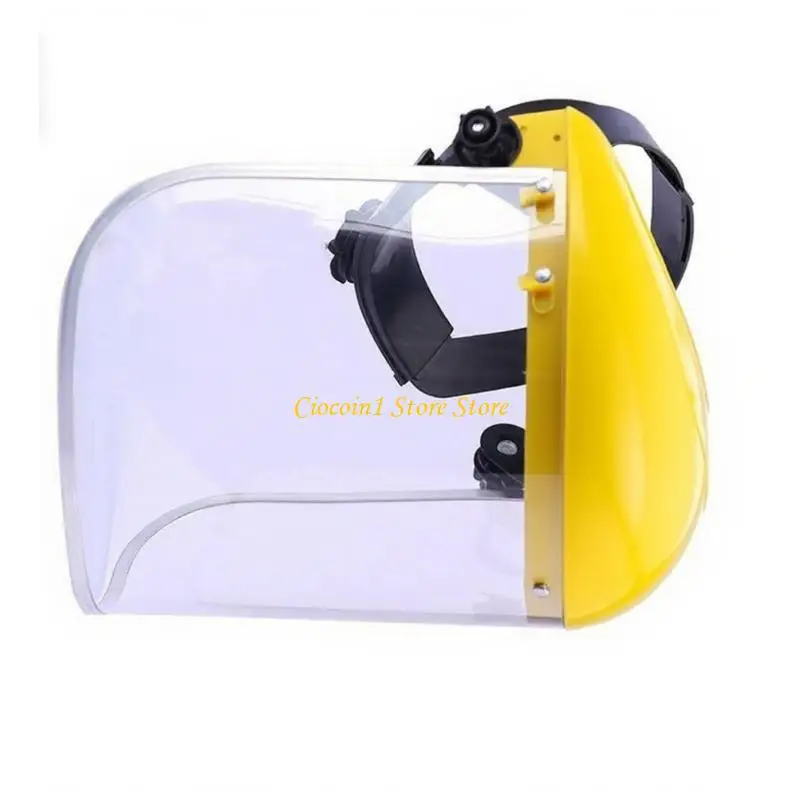 Full Coverage Protective Face Mask Clear Shield Resistance To Impacts Adjustable Headgear Safety Helmet Hat