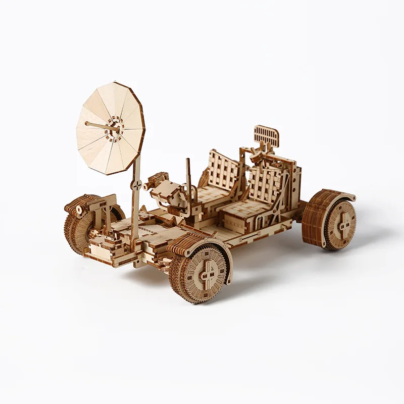 

3D деревянная головоломка «Лунный Ровер» STEM, развивающая игрушка, сделай сам, сборная модель, креативное украшение для стола для детей и взрослых