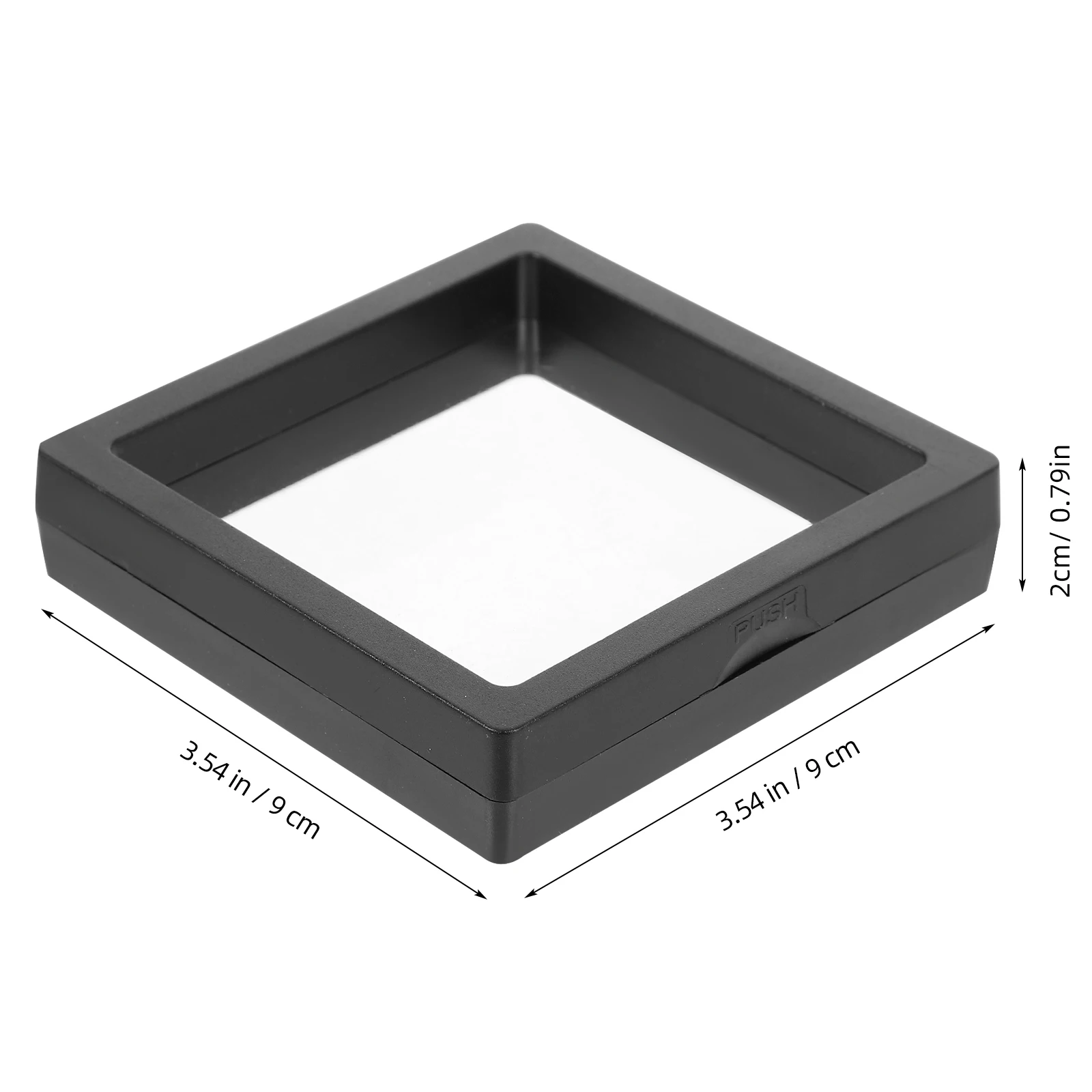 

12pcs Jewelry Box Display Stand Board Waterproof Floating Frame Cases for Medals Coins Stamps Gemstones 3D Holder