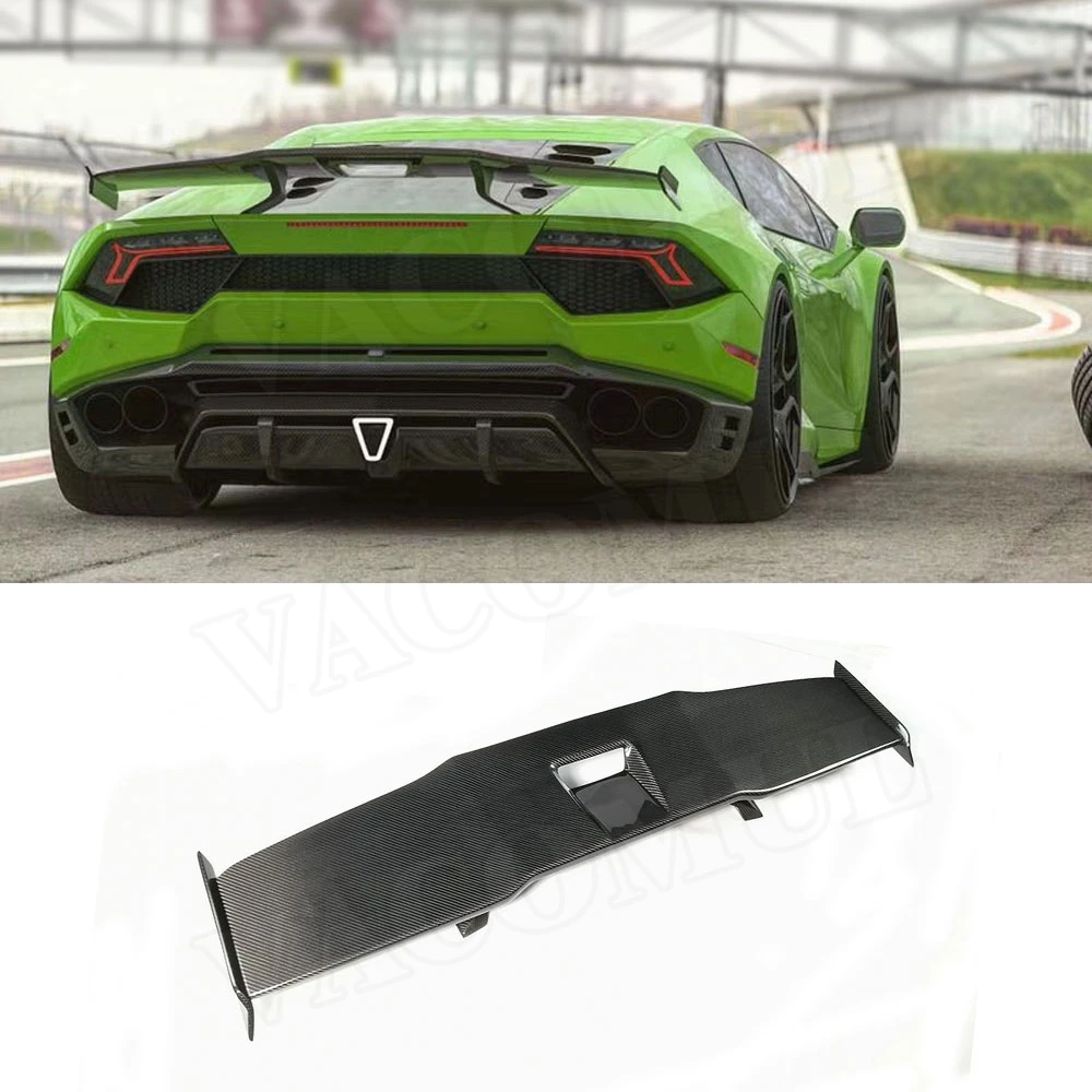 

VACOMUL Dry Carbon Fiber Rear Spoiler Fit for Lamborghini Huracan LP580 LP610 2014-2018 Boot Racing GT Wings FRP BodyKit