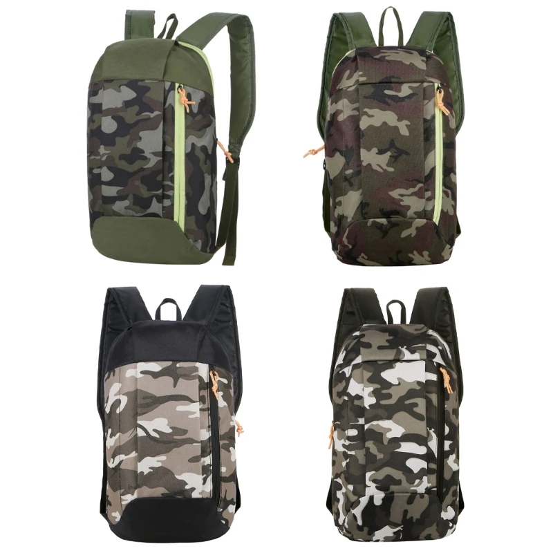 Sports Lightweight Camouflage Backpack Travel Mountaineering Bag Zipper Adjustable Belt Camping Men Ladies Children