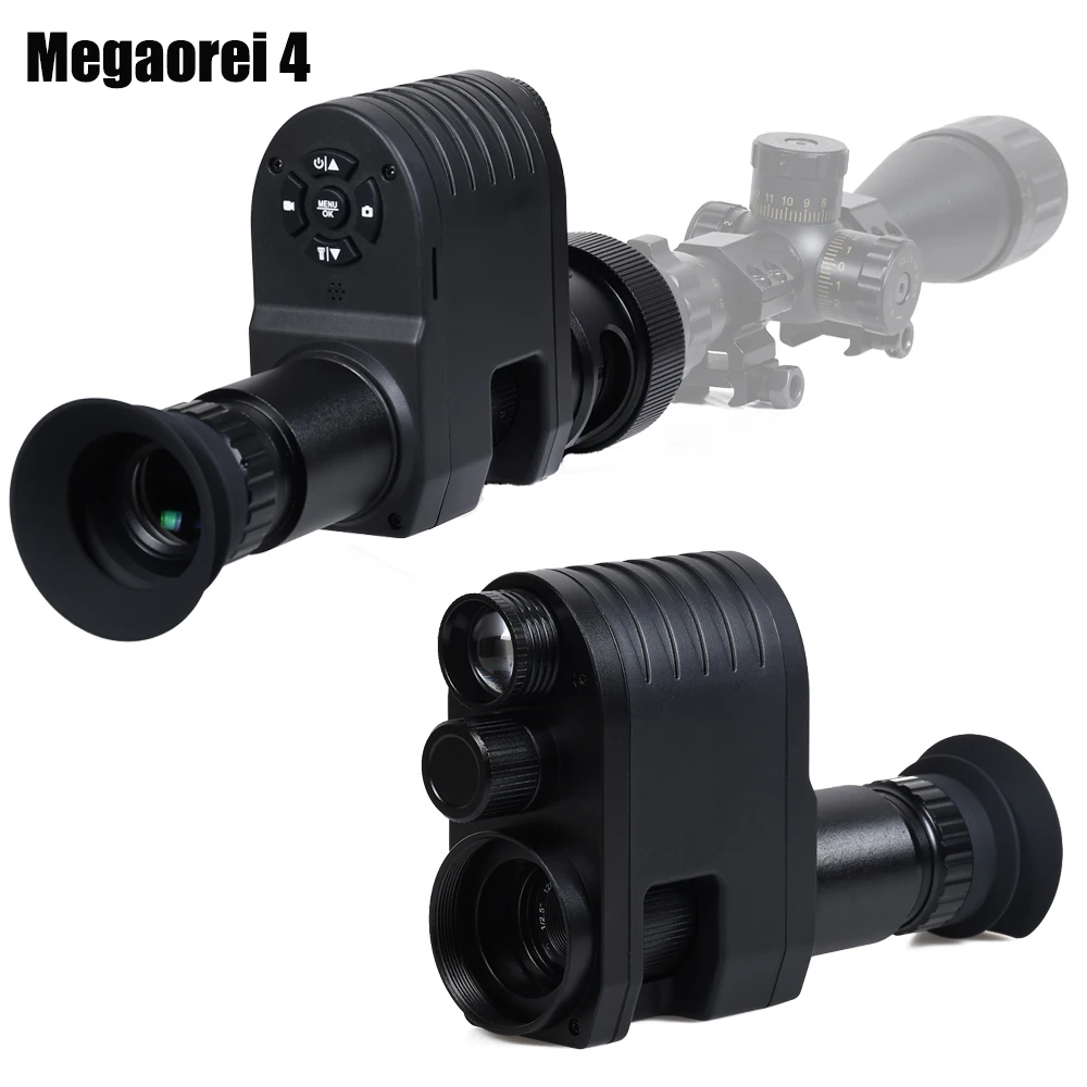 

Megaorei 4 Night Vision Monocular Scope 1080P HD Infrared Digital Hunting Telescope Outdoor Day Night Dual Use Full Dark 400m