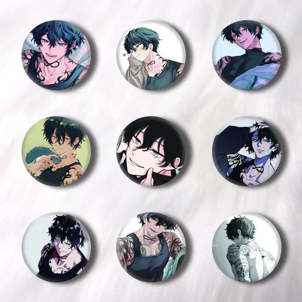 Anime Yamato Endo Creative Round Button Badges Cute Pin Brooch for Backpack Clothes Lapel Jewelry Accessories Friends Gift