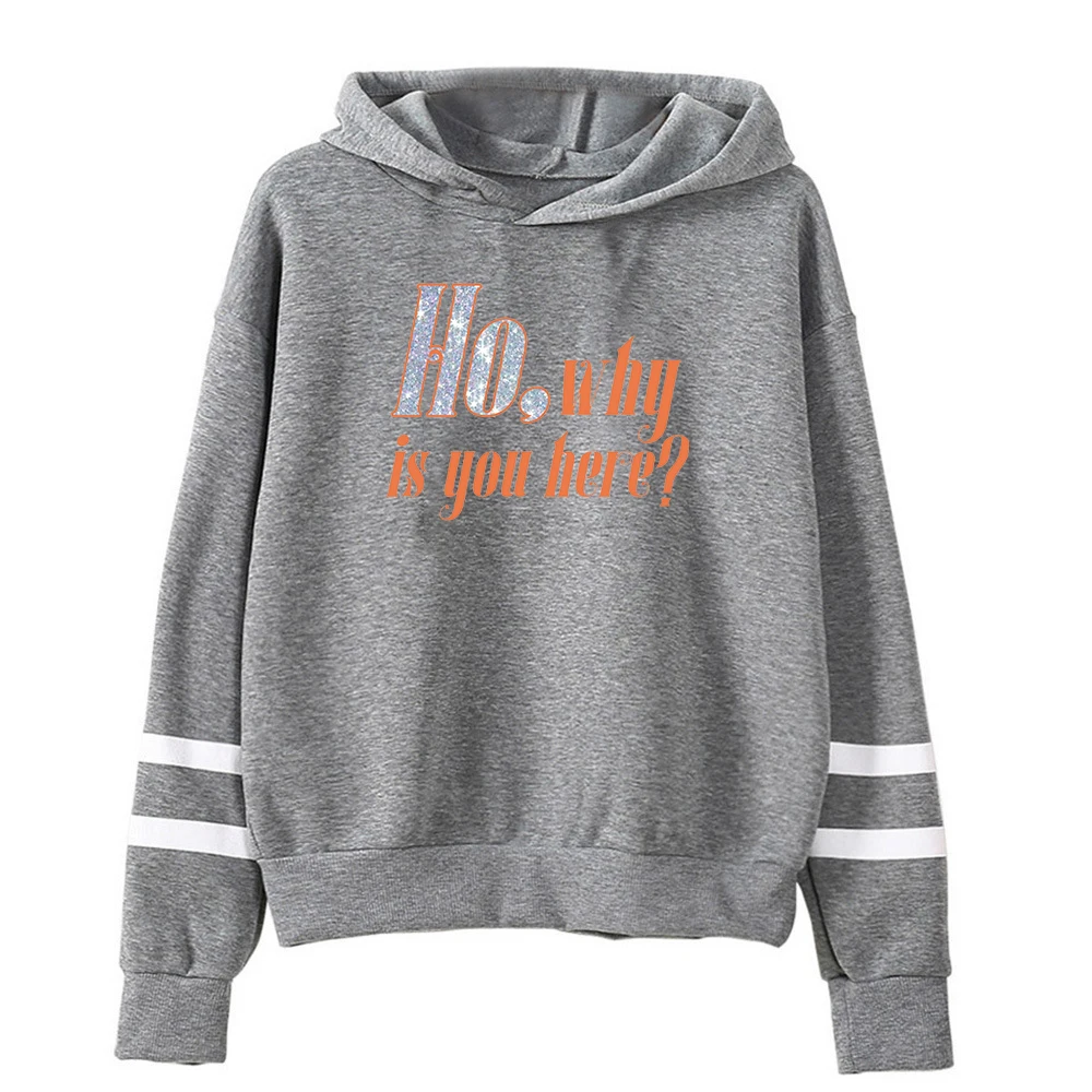 Flo Milli Ho why is you here Merch Hoodie Pocketless Parallel Bars Sleeve Streetwear Men Women Sweatshirt Fashion Clothes