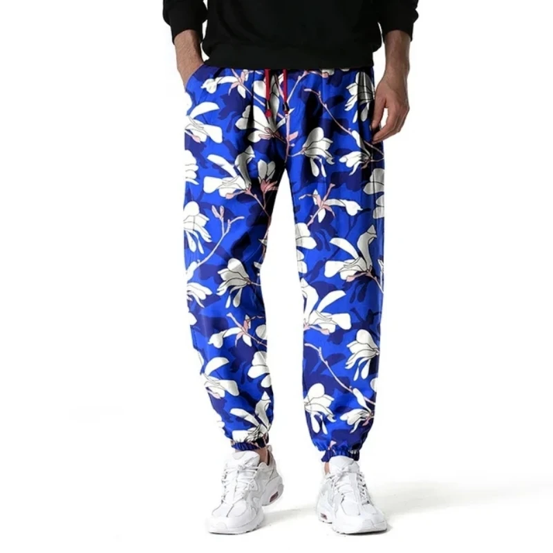 Stylish Floral Sweatpants 3D Print Vintage Man Joggers Gym Hiphop Pants Trousers Mens Casual Sports Jogging Harajuku Streetwear