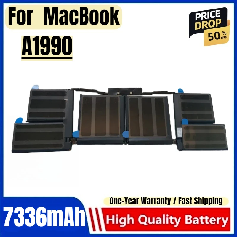 For  MacBook Pro 15 Inch 2018 A1990 A1953 Laptop Battery High Capacity Battery High Quality Replacement Battery