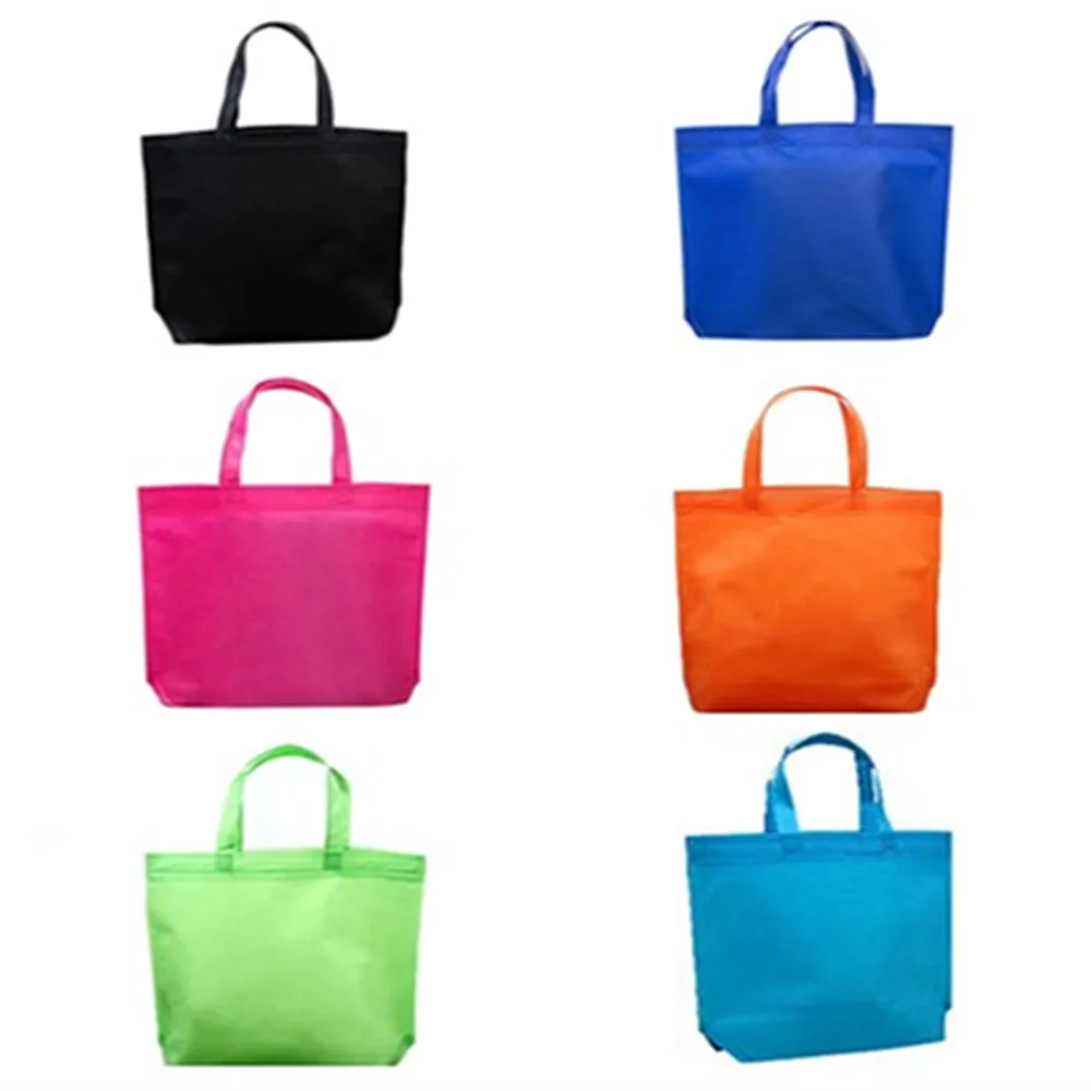 Women Foldable Shopping Bag Reusable Eco Large Unisex Fabric Non-Woven Shoulder Bags Tote Grocery Large Bags Pouch