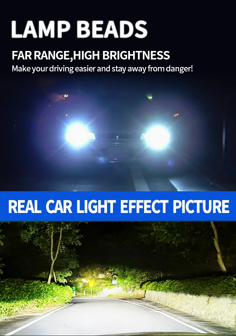 H4 Led Projector Headlights Bi Laser Lenses Mini Headlamps Auto Lights Motorcycle Car Vehicles High Power Bulbs Scanners CANBUS