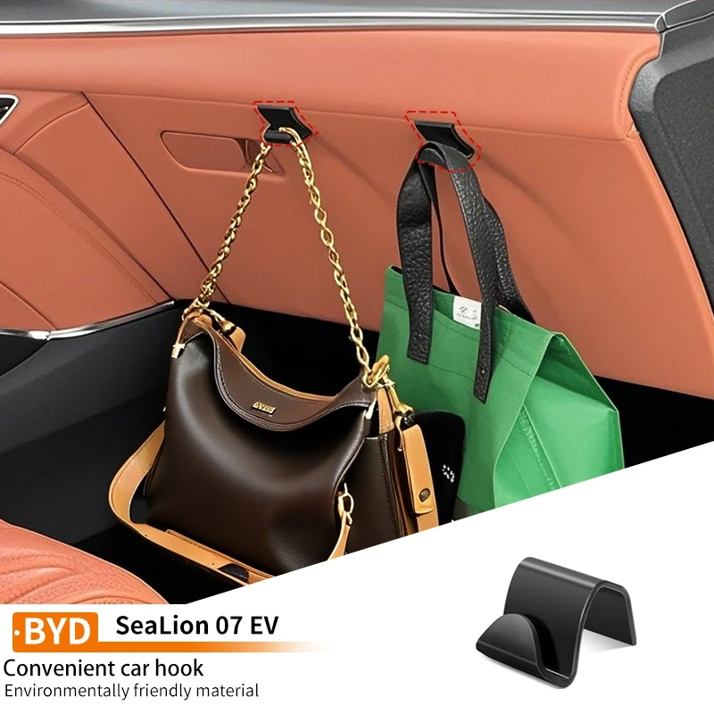 

Крючок для автомобильного сиденья, портативный аккуратный крючок из АБС-пластика для хранения, большой несущий крючок-органайзер, вместимость внутренних аксессуаров для Byd SeaLion 07, EV