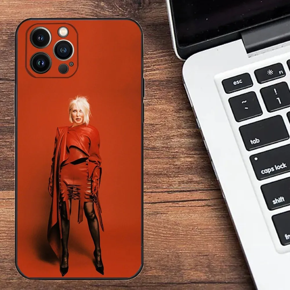 Cate Blanchett Phone Case For Apple iPhone 15,14,13,12,11,XS,XR,X,8,7,Pro,Max,Plus,mini Silicone Black Cover