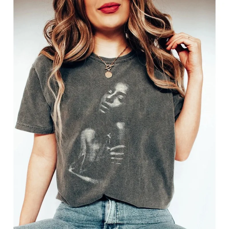Sade Adu Avatar T-Shirt Women's T-Shirt Summer New Casual F…
