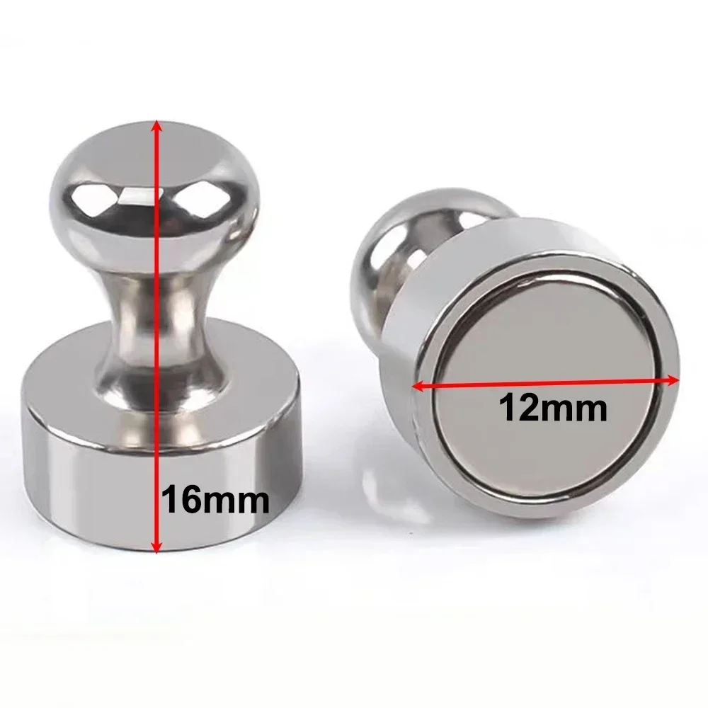 3/6/12/20pcs Metal Strong Neodymium Magnetic Pushpins Sucker Thumbtack Magnet Push Pins Whiteboard Fridge Magnets Office School