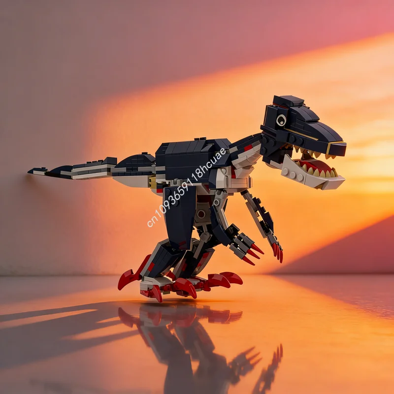 

302 детали MOC Magniraptor Dominator Ferox Creator 3 в 1, конструктор, игрушка, развивающий подарок на Рождество