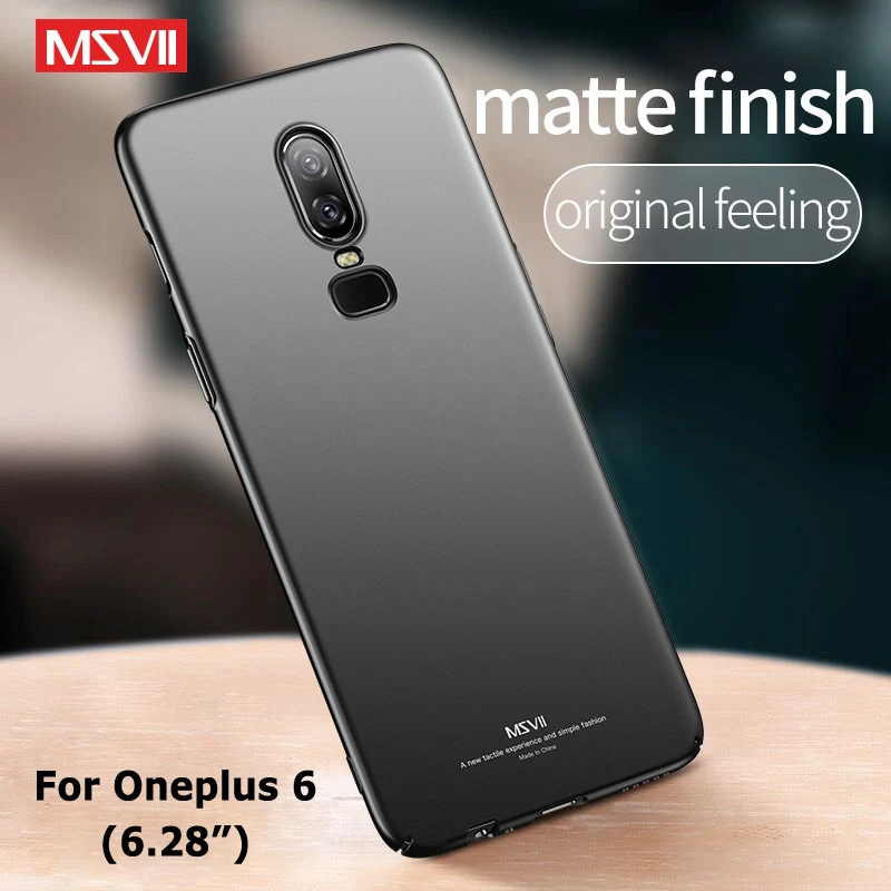 For One Plus 6 T 6T Case Msvii Slim Frosted Coque For Oneplus 6 Case Oneplus6 Hard PC Cover One Plus 6T OnePlus6T Phone Cases