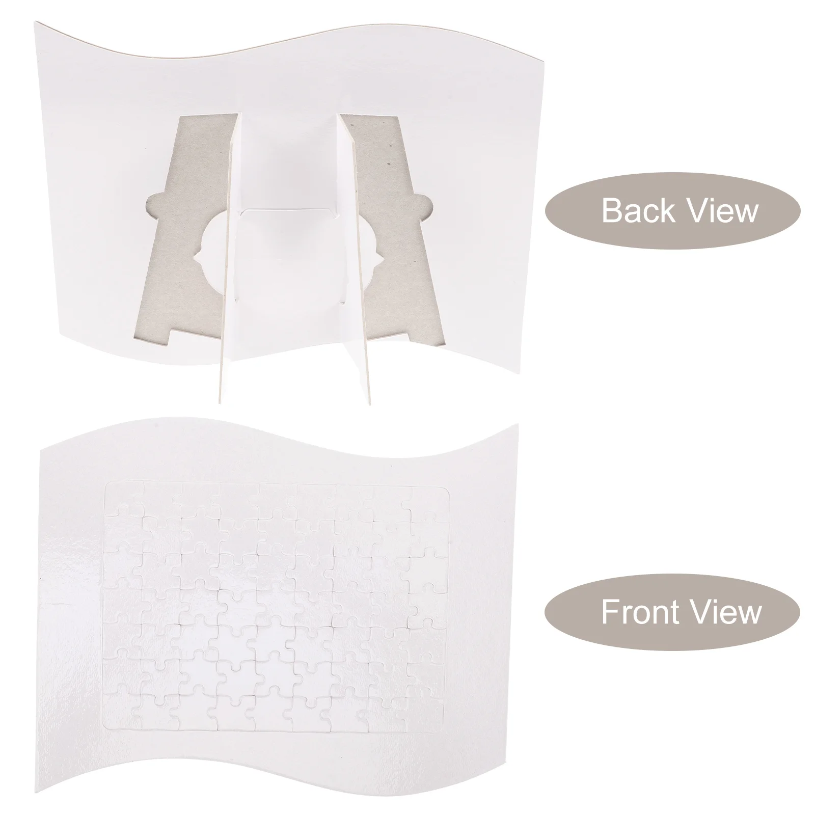 1 Zestaw Pustych Puzzle do Sublimacji DIY Elementy Puzzle do Termotransferu do Sublimacji Rękodzieło Klasowe Zajęcia Domowe