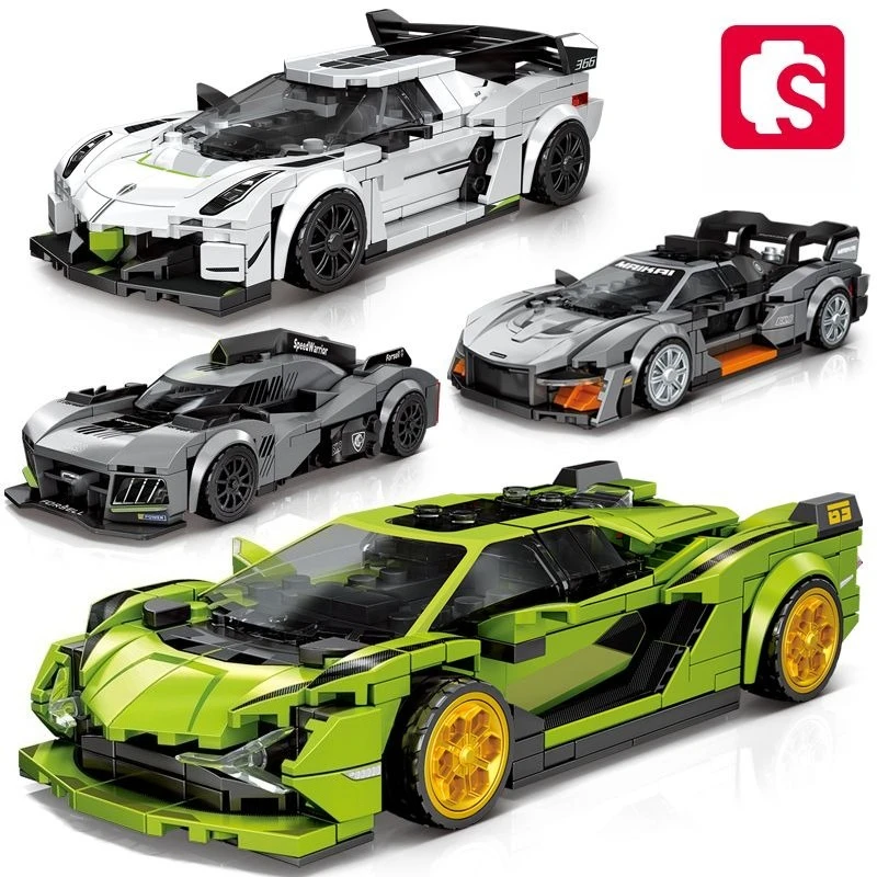 

SEMBO Speed Sports Car Assemblage Building Blocks MOC Racing Vehicle Models Car Construction Set Kids Toys for Boys Holiday Gift