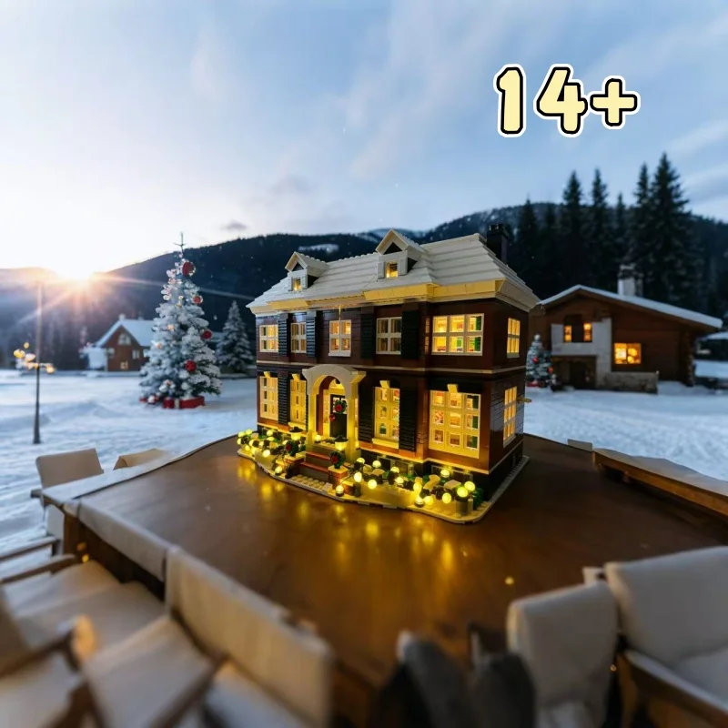2026 AUF LAGER Film 3955 Teile Moc Home Alone Haus Set Modell Bausteine für Erwachsene Weihnachtsgeschenke