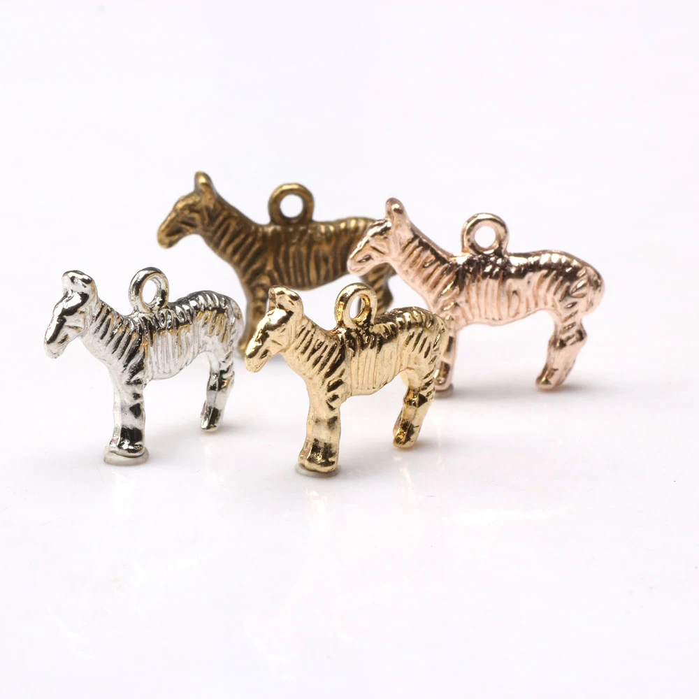 

22mm 8pcs/Lot Cheval Steed Zebra Charms Pendant DIY Jewelry Making Handmade Bracelet Necklace Key Chain Bag