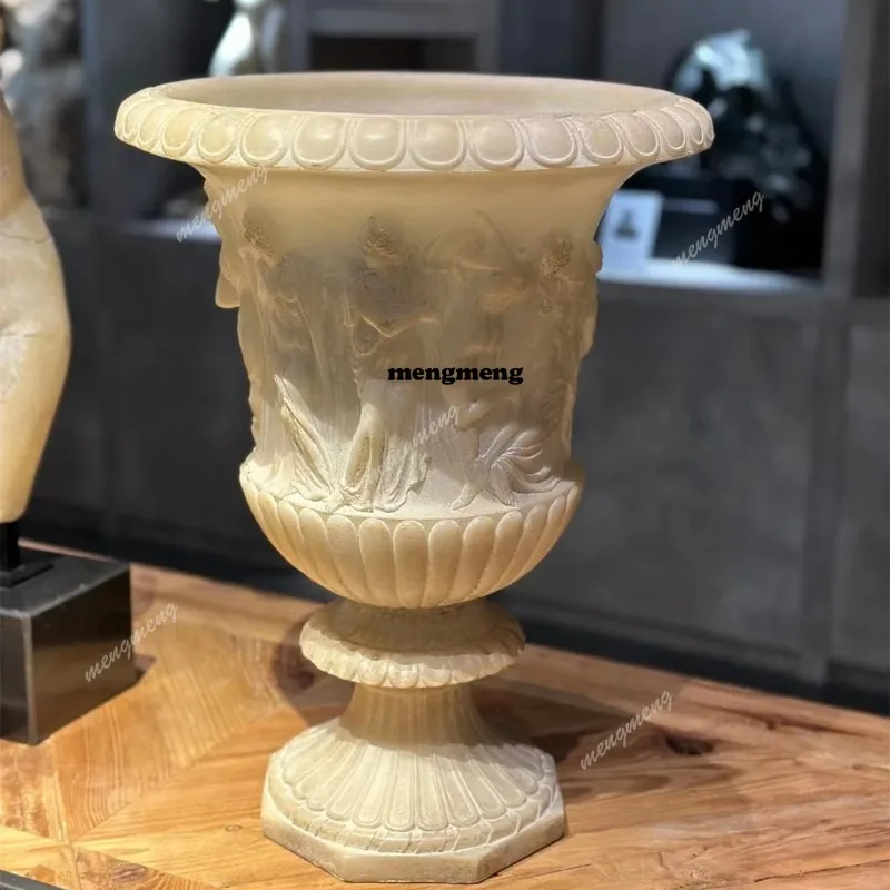 Light luxury flower pot villa home decoration outdoor wedding ornament window display decorative flower ware