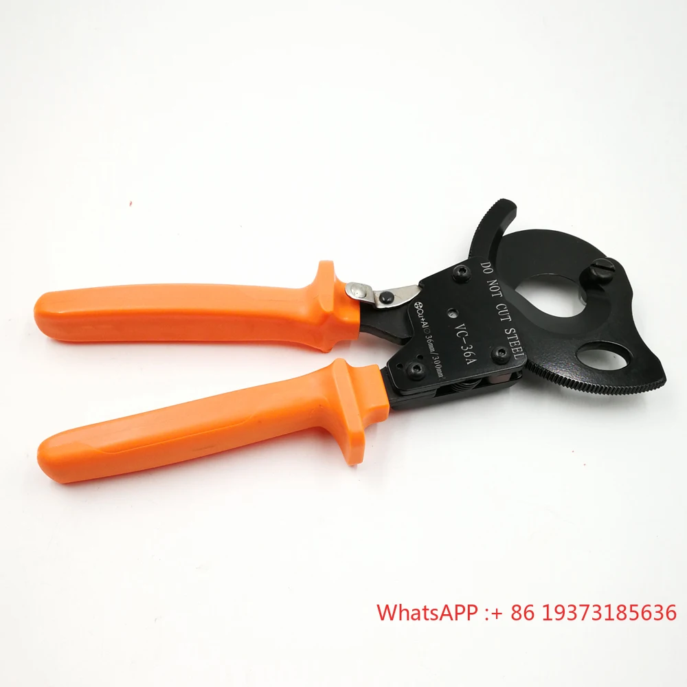 

Rachet Cable Cutter VC-36 Large Capacity Cutting Tool for Shearing Copper and Aluminum Cables