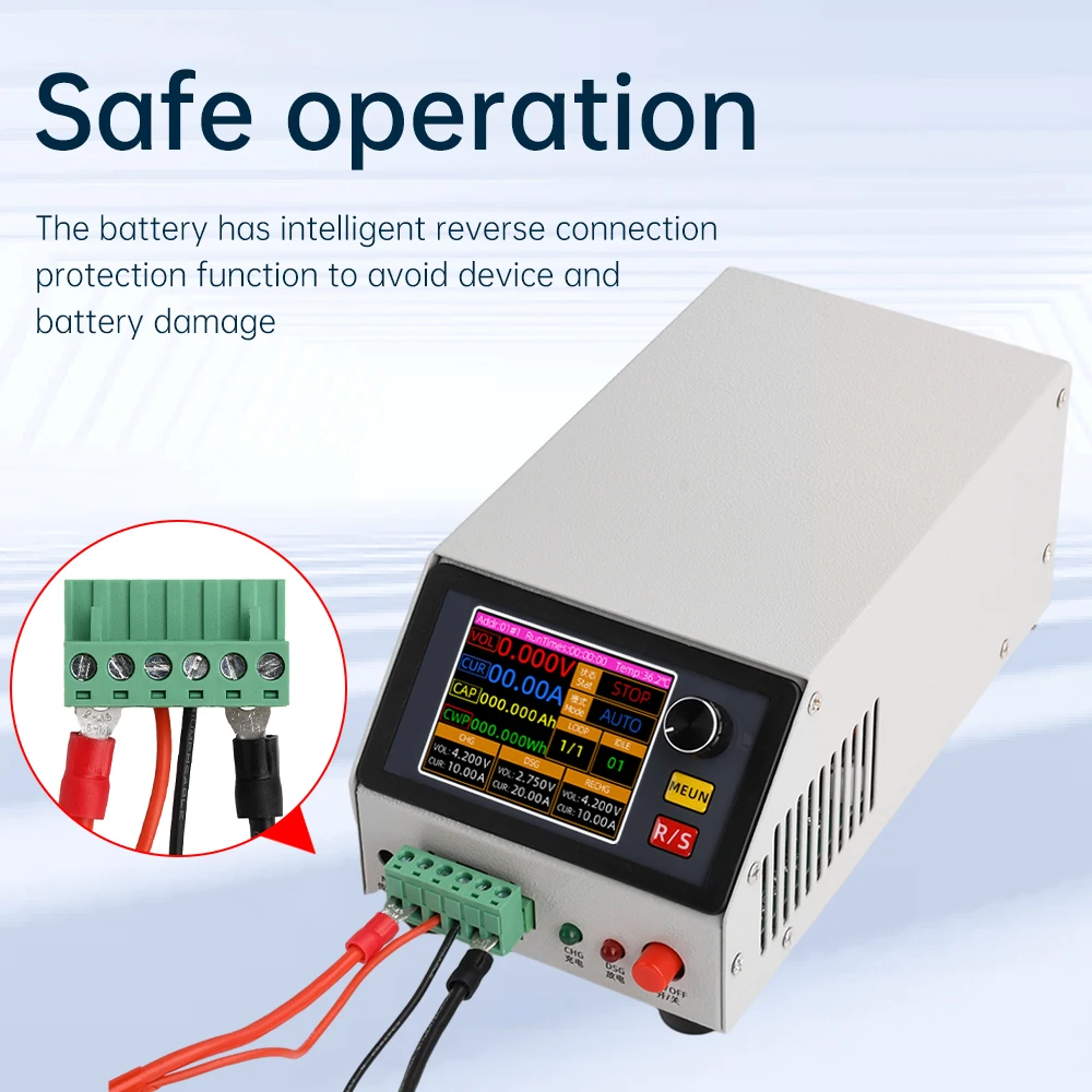 Tester di capacità della batteria 150W 10A BT1CHN-18V-1020 Tester di carico elettronico ricarica 20A scarica Tester del caricatore dell'interruttore di alimentazione