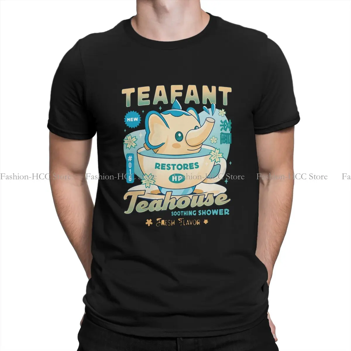 Teafant Casual Polyester TShirt Palworld Elf Game Creative Tops Casual T Shirt Men Short Sleeve