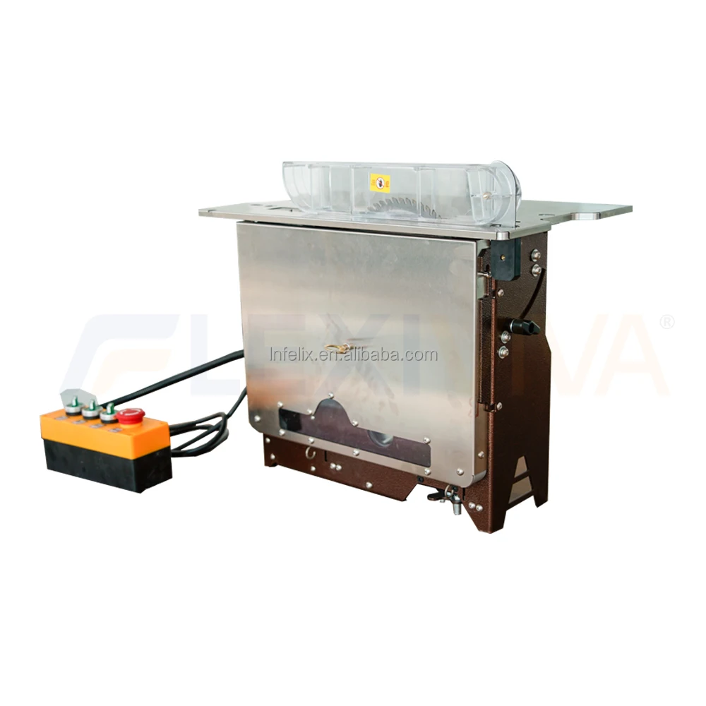 Multi-Function Portable Table Saw Dust-Free Wood Cutting Panel Saw Optional Manual Shaft Slider Lifting Horizontal Motor