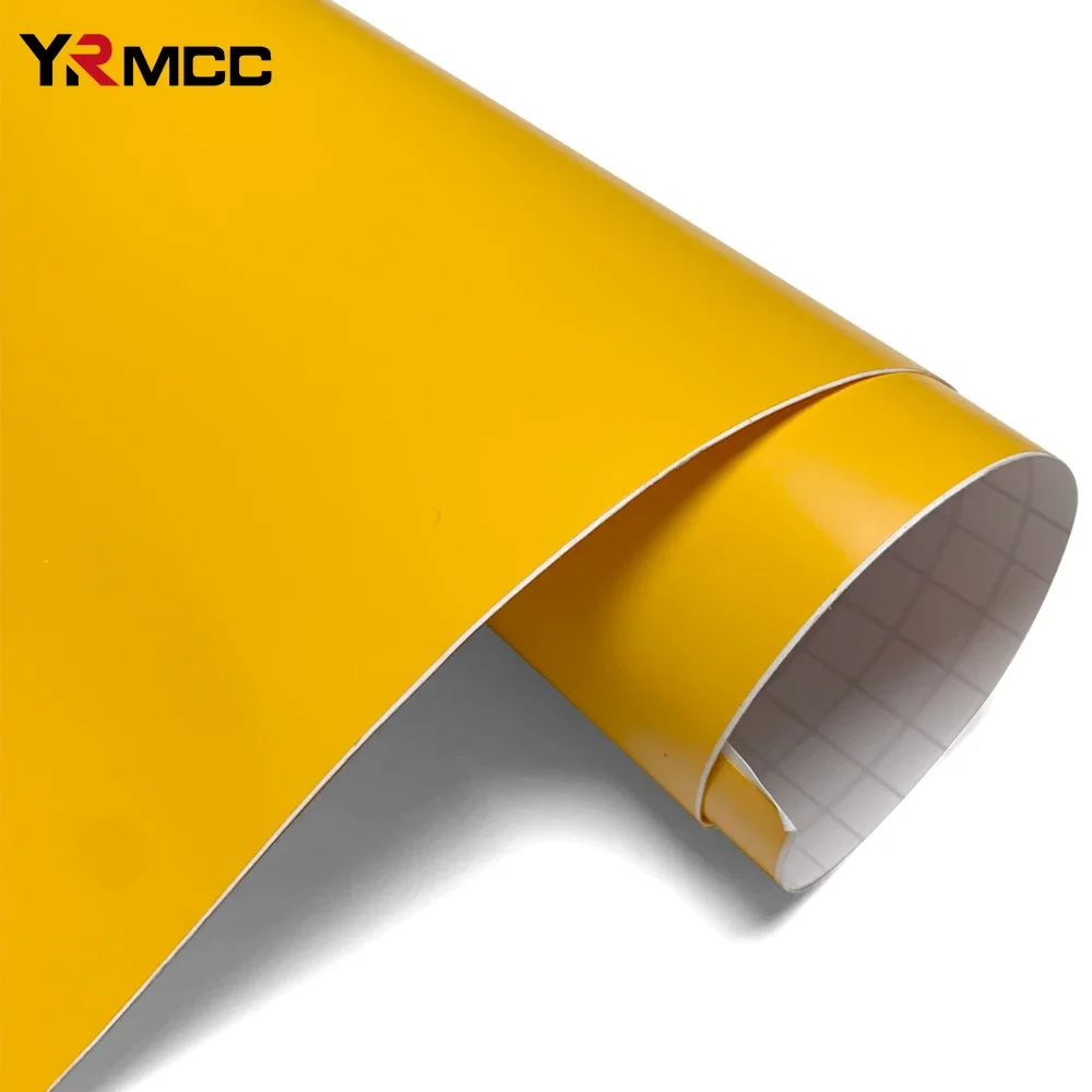 Motorcycle Protective Film Vinyl Yellow Matte Creative Anti-scratch Decorative Self-adhesive Paper Bubble-free Auto Accessories