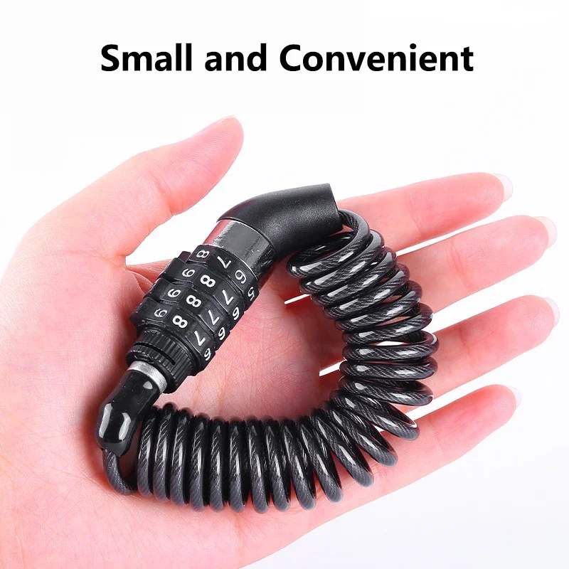 Bicycle lock wire chain Bicycle mountain bike motorbike anti-theft combination lock luggage helmet universal locks Accessories