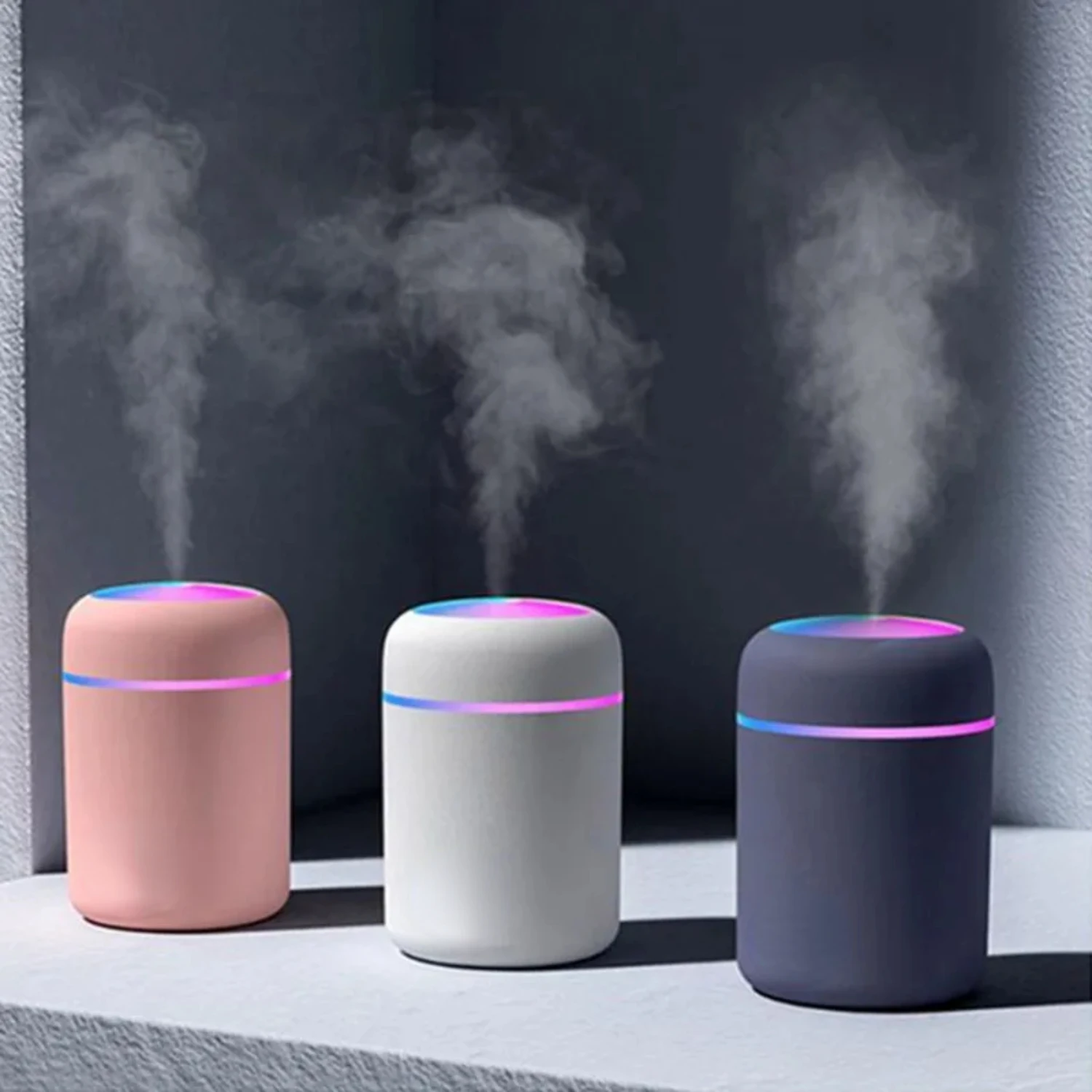 Portable, Travel-sized USB Waterless Essential Oil Diffuser for Office Desktop, Car, and Home - Compact Aromatherapy Air Humidif