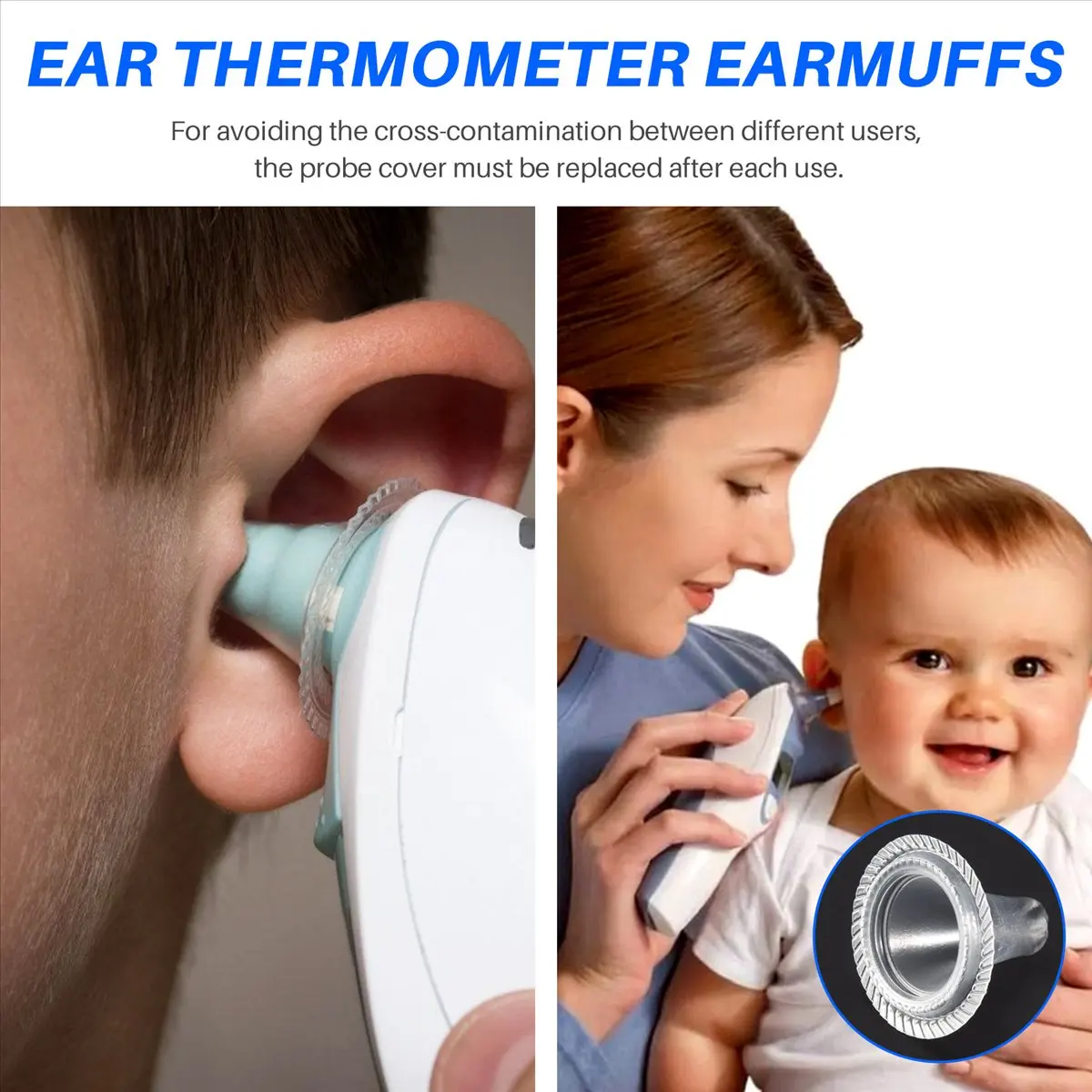 A40I Ear Thermometer Replacement Lens Filters Probe Cover 20pcs for use