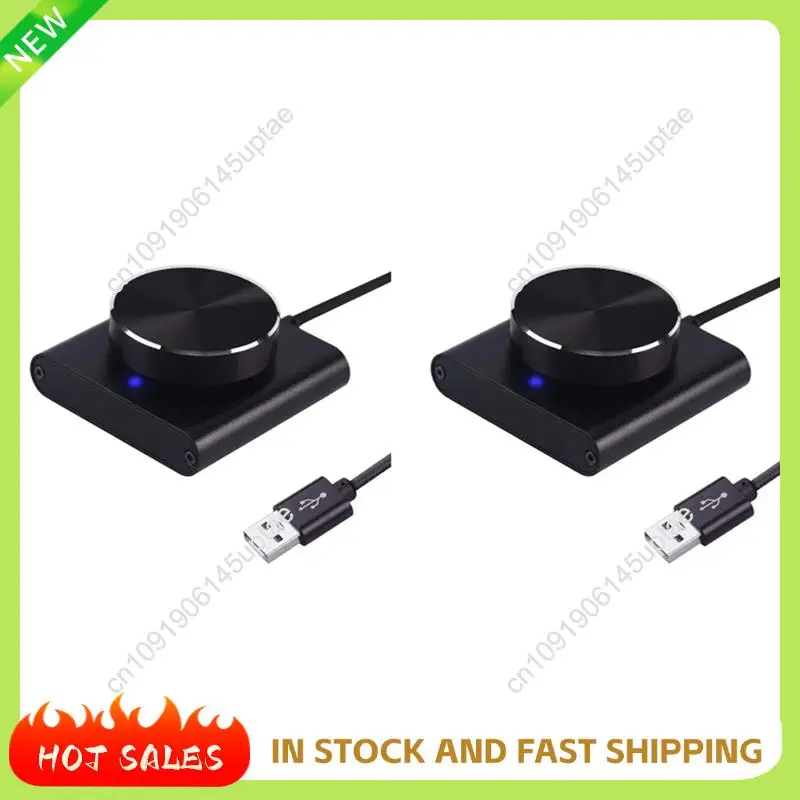 N88R 2X USB Volume Control Lossless PC Computer Speaker Volume Controller Knob Adjuster Digital Control With One Key Mute